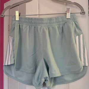 Adidas Women's Mint Green Athletic Shorts